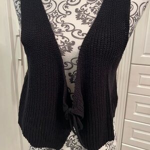 Uncle Studios Tie Front Knit Tank